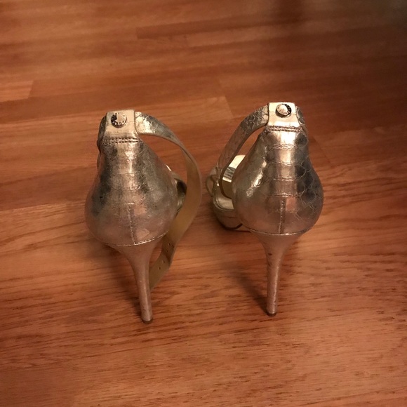 Silver Michael Kors High Heels - Picture 2 of 4